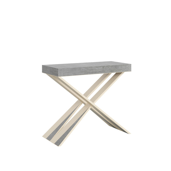 Consolle Allungabile 90-300x40x77 cm in Nobilitato Grigio sconto