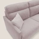 Divano Letto 3 Posti 196x102x97 cm in Tessuto Rosa