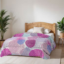 Trapunta Invernale Stampata in Microfibra 200gr Double Face Soffioni Varie Misure