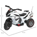 Moto Elettrica Polizia per Bambini 6V Kidfun Urban Police Nera