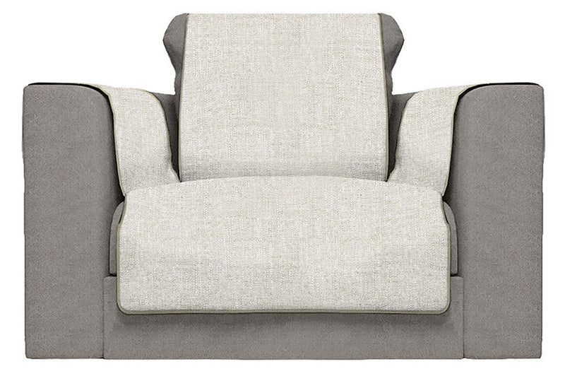 Copridivano con Copri Braccioli in Poliestere Beige Varie Misure