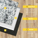 Tappeto Moderno 230x160 cm in Poliestere Grigio Chiaro