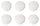 Set 6 Speiseteller Ø25,5 cm aus allluminischem Porzellan Kaleidos Aluxina Miami Bianchi
