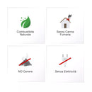 Camino a Bioetanolo da Tavolo 34x15,5 cm Flig Rialto Mini Grigio