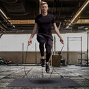 Tappeto Puzzle in EVA per Casa e Palestra Antiscivolo 8 Pezzi con Bordi Nero 63.5x63.5x2 cm 