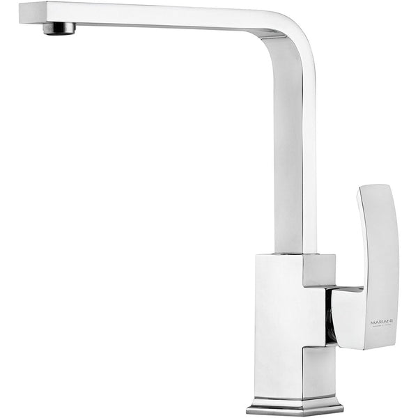 Mariani Marte Einhebel-Mischbatterie mit hoher Spüle aus verchromtem Messing sconto