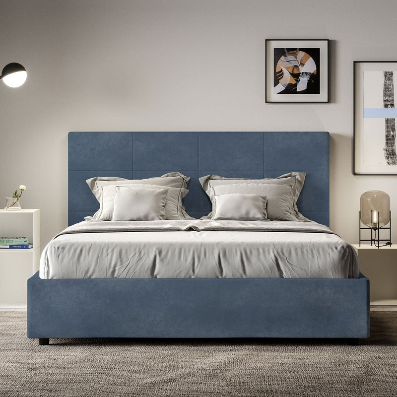 Letto Matrimoniale Mika Blu Varie Misure