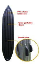 Kayak Gonfiabile Monoposto ZRAY Pathfinder-I con Pagaia a Doppia Pala e Pompa Mantice