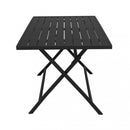 Tavolo Alabama 130x77x73 h cm in Alluminio Antracite