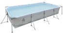 Piscina Fuori Terra Rettangolare 394x207x80cm Jilong Grigia