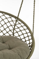Amaca Sedia Sospesa da Giardino Ø80x130 cm in Poli-Cotone Javier Verde