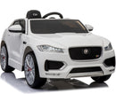 Macchina Elettrica per Bambini 12V con Licenza Jaguar F-Pace Bianca