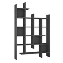 Libreria 6 Ripiani 122x25,5x188 cm in MDF Manco Antracite