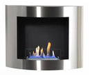 Camino a Bioetanolo da Parete 73x22 cm Ruby Fires Corato in Acciaio