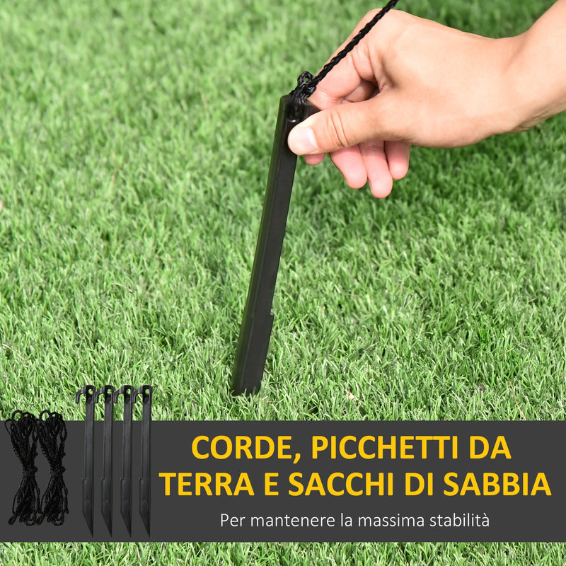 Albero di Natale Gonfiabile H185 cm con Pupazzi di Neve Bianco