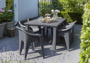 Tavolo da Giardino 165x94x74 cm in Resina Keter Futura Antracite