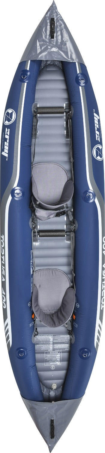acquista ZRAY Tortuga Aufblasbares Zweisitzer-Kajak 400 x 90 cm mit Doppelpaddel und Rucksack