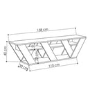 Mobile TV Moderno 1 Ripiano 158x30x40 cm in MDF Ralla Bianco