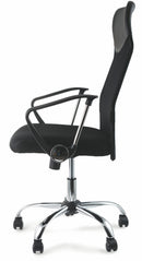 Sedia Poltrona Direzionale in Tessuto da Ufficio Soriani Nera