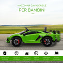 Macchina Elettrica per Bambini 12V con Licenza Lamborghini Aventador Verde