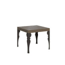 Tavolo Allungabile 90-246x90x77 cm Paxon Tortora Telaio Antracite 