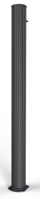 Doccia Solare da Giardino 40L Miscelatore e Lavapiedi Arkema Big Jolly Grigio Antracite