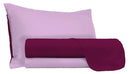 Set Lenzuola Sopra Sotto e Federe Doubleface Lilla\/Prugna
