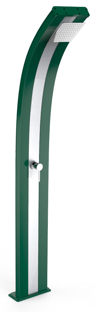 Doccia Solare da Giardino 40L Miscelatore Arkema Dada Fascia Inox Verde online