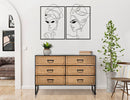Pannello Tribal Simply Coppia 70x100 cm in Ferro