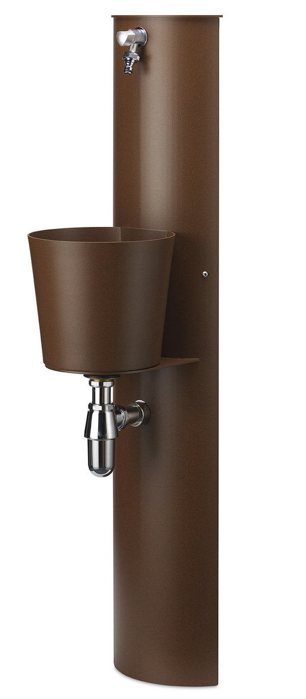 acquista Gartenwandbrunnen mit Wasserhahn und Eimer Belfer 42/PRT Rust