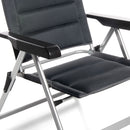 Sedia Sdraio da Giardino Cursa + 69x80x120 cm in Textilene Grigio      