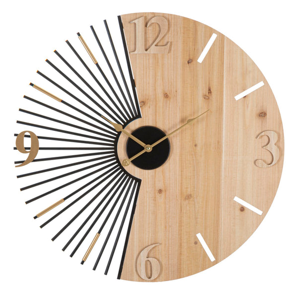 online Orologio da Muro Wordy 60x3,5x60 cm in Ferro e MDF Multicolor