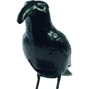 Corvo Dissuasore Statua Spauracchio Spaventa Passeri Piccioni 24,5 cm in Plastica Nero      
