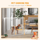 Cancelletto di Sicurezza per Animali Domestici 123x102x90 cm in Metallo e Plastica Bianco