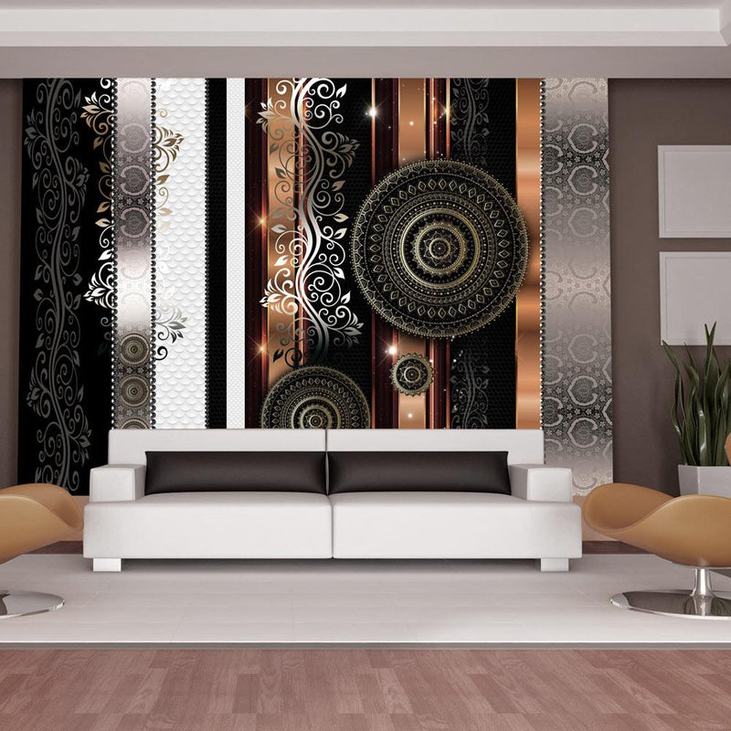 Fotomurale - Dorata L'Armonia Della Disperazione 300X210 cm Carta da Parato Erroi