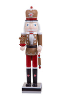 Schiaccianoci di Natale Candy H38 cm in Legno