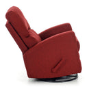 Poltrona Relax da Allattamento Reclinabile Manuale in Tessuto Mamy Rossa