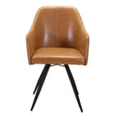Poltrona in Similpelle 50x56H89 cm Gialla