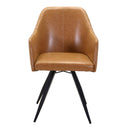 Poltrona in Similpelle 50x56H89 cm Gialla