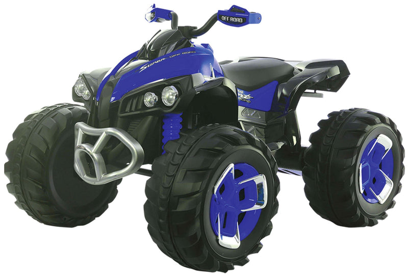 Quad Elettrico per Bambini 12V Kidfun New Quad Blu