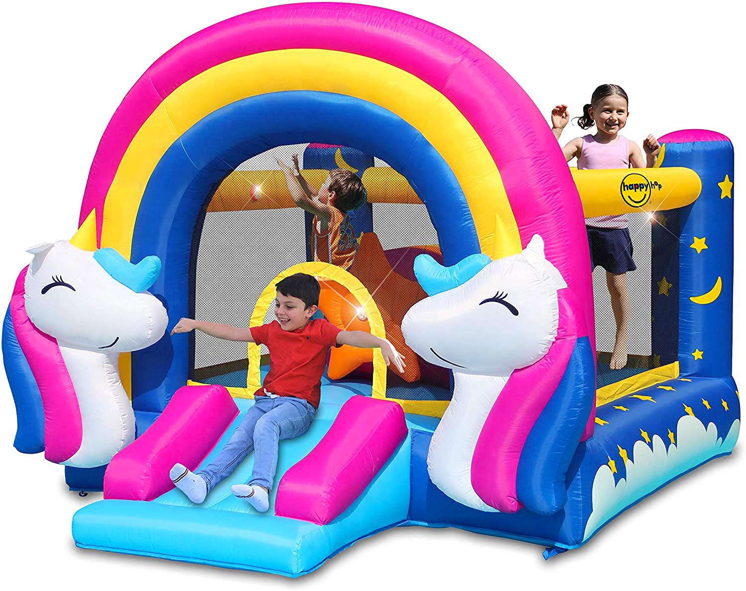 Aufblasbares Fantasie-Einhorn-Karussell-Schloss mit...