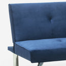 Divano Letto Clic Clac 171x75x73 cm in Tessuto Blu