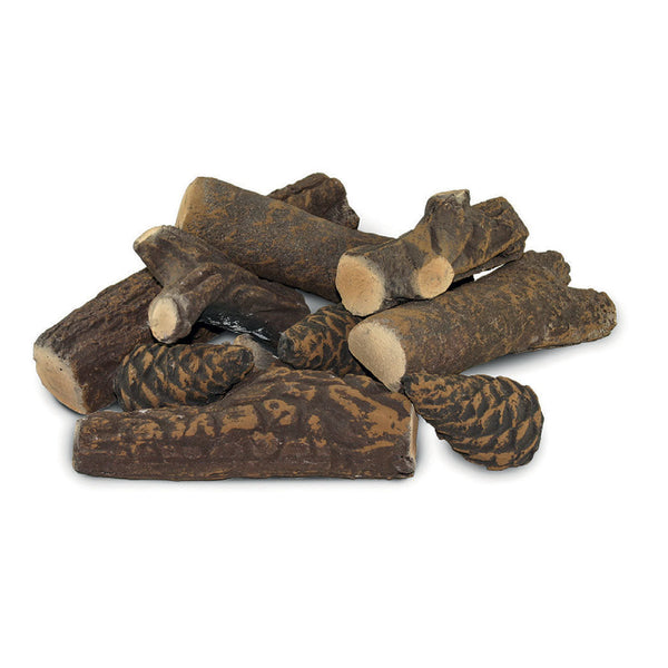 sconto Set mit 9 dekorativen Keramikscheiten für Bioethanol-Kamine Karlsen