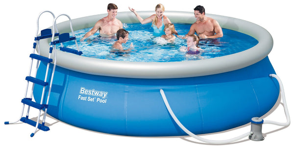 Runder freistehender aufblasbarer Pool Ø366x91cm Bestway Fast Set 57277 online