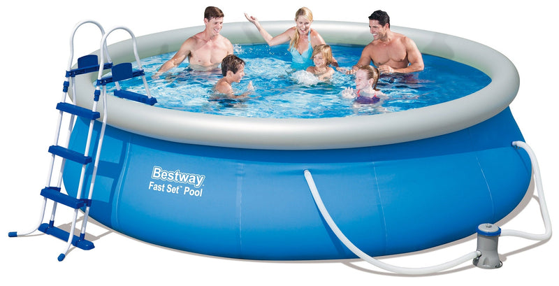 Piscina Gonfiabile Autoportante Rotonda Ø366x91cm Bestway Fast Set 57277