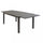 Tisch Formentera 160/240x90x75 h cm aus taubengrauem Aluminium