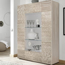 Mobile Vetrina 121x166x42 cm 2 ante Jasna rovere