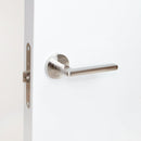 Maniglie Perth per Porta da Interno Ø50 mm Alluminio e Zama Nickel Satinato 5 Set. Emuca