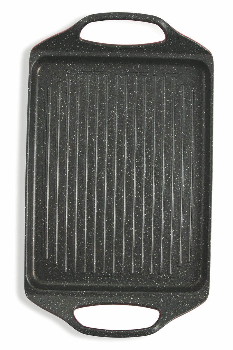 Bistecchiera Rettangolare Antiaderente in Alluminio 42x24cm Soriani Rouge