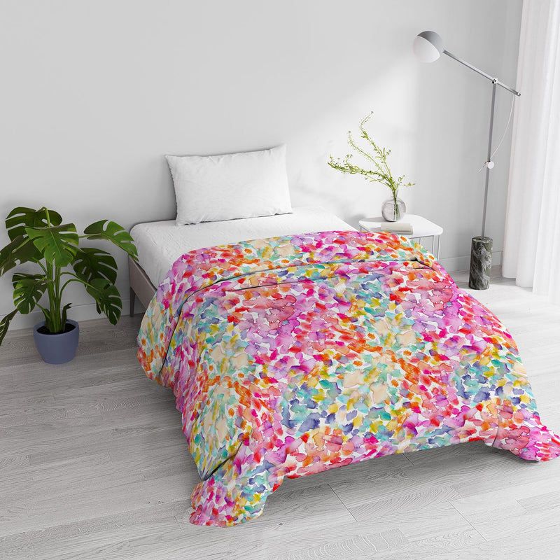 Trapunta Invernale Stampata in Microfibra 200gr Double Face Spring Varie Misure